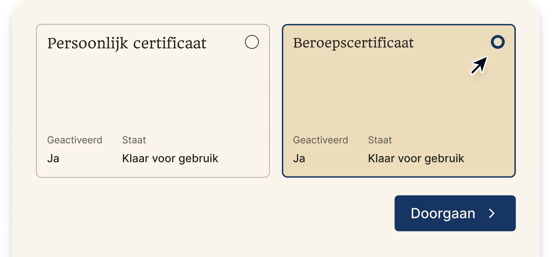 Geef aan dat u niet alleen als persoon ondertekend, maar als accountant