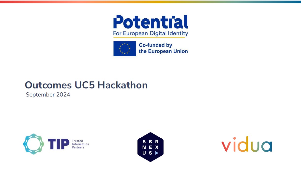 A Summary of the Outcomes of the Potential Hackathon